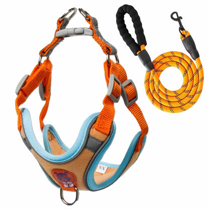 Adjustable Reflective Dog Harness and Leash Set